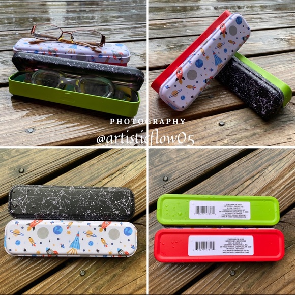 NEW! 2 Hinged Pencil Box and Glass Case - Picture 5 of 6